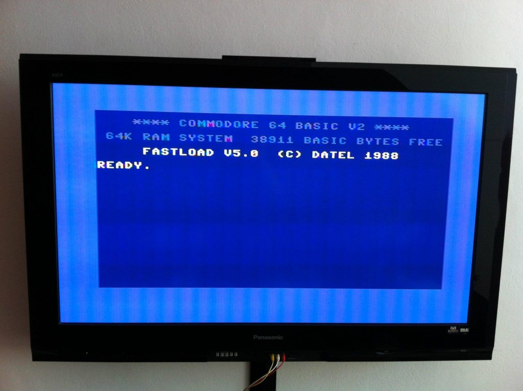 C64 am 50" Plasma-TV